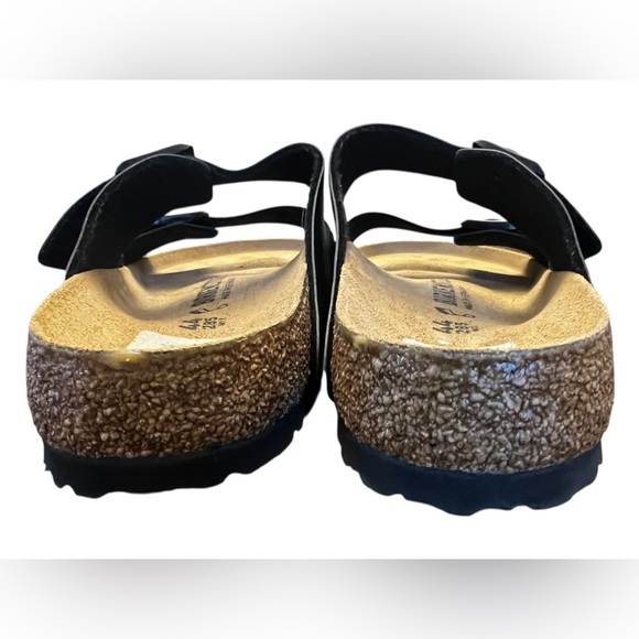 NWOT Birkenstock Arizona Birko-Flor Black Sandals in EU 44 or Mens 11 - Picture 6 of 11